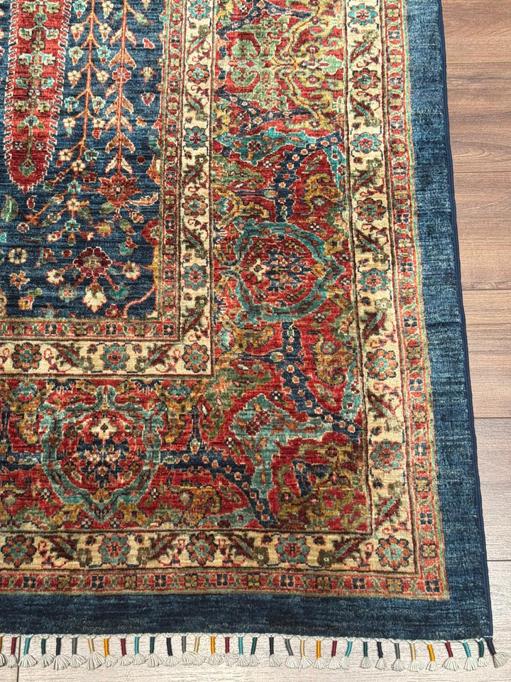 Haris Hayat Ağacı Orijinal El Dokuması Multi Kök Boya Yün Halı 270x363 9.80 Metrekare - 9x12 ft