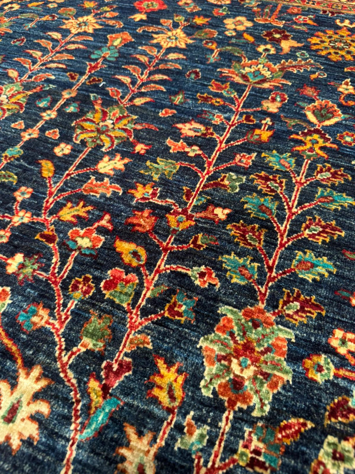 Haris Hayat Ağacı Orijinal El Dokuması Multi Kök Boya Yün Halı 270x363 9.80 Metrekare - 9x12 ft