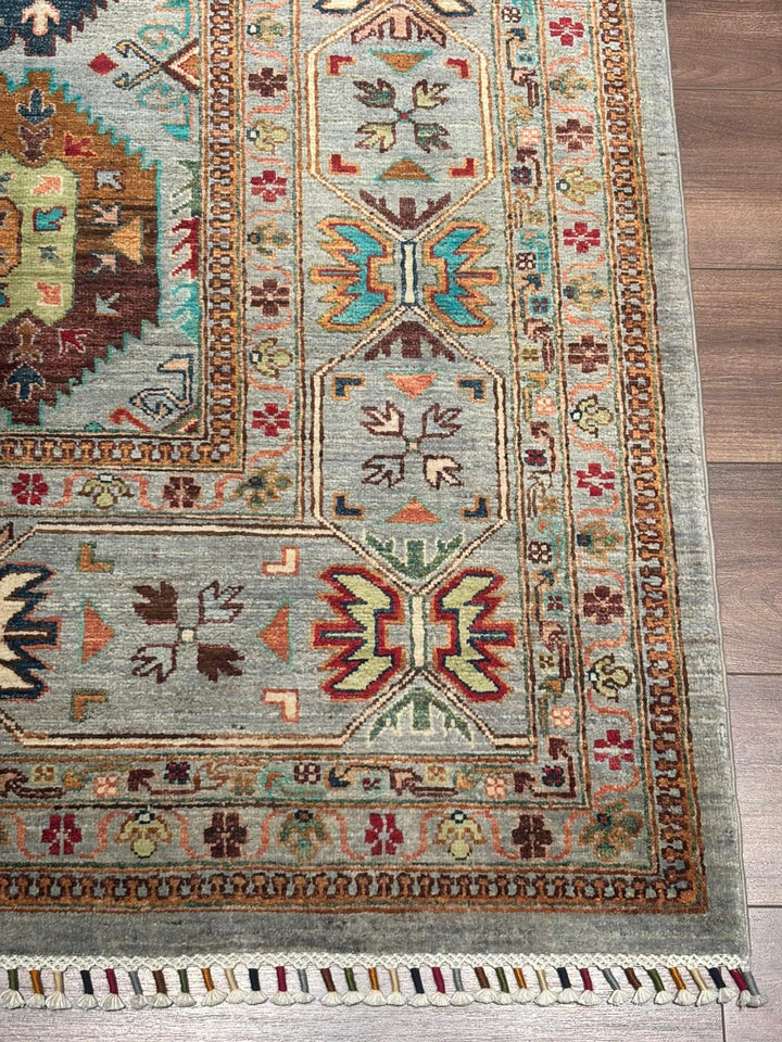 Veziri Original Handwoven Grey Vegetable Dyed Wool Rug 298x397 cm (11.83 square meters) - 10x14 ft