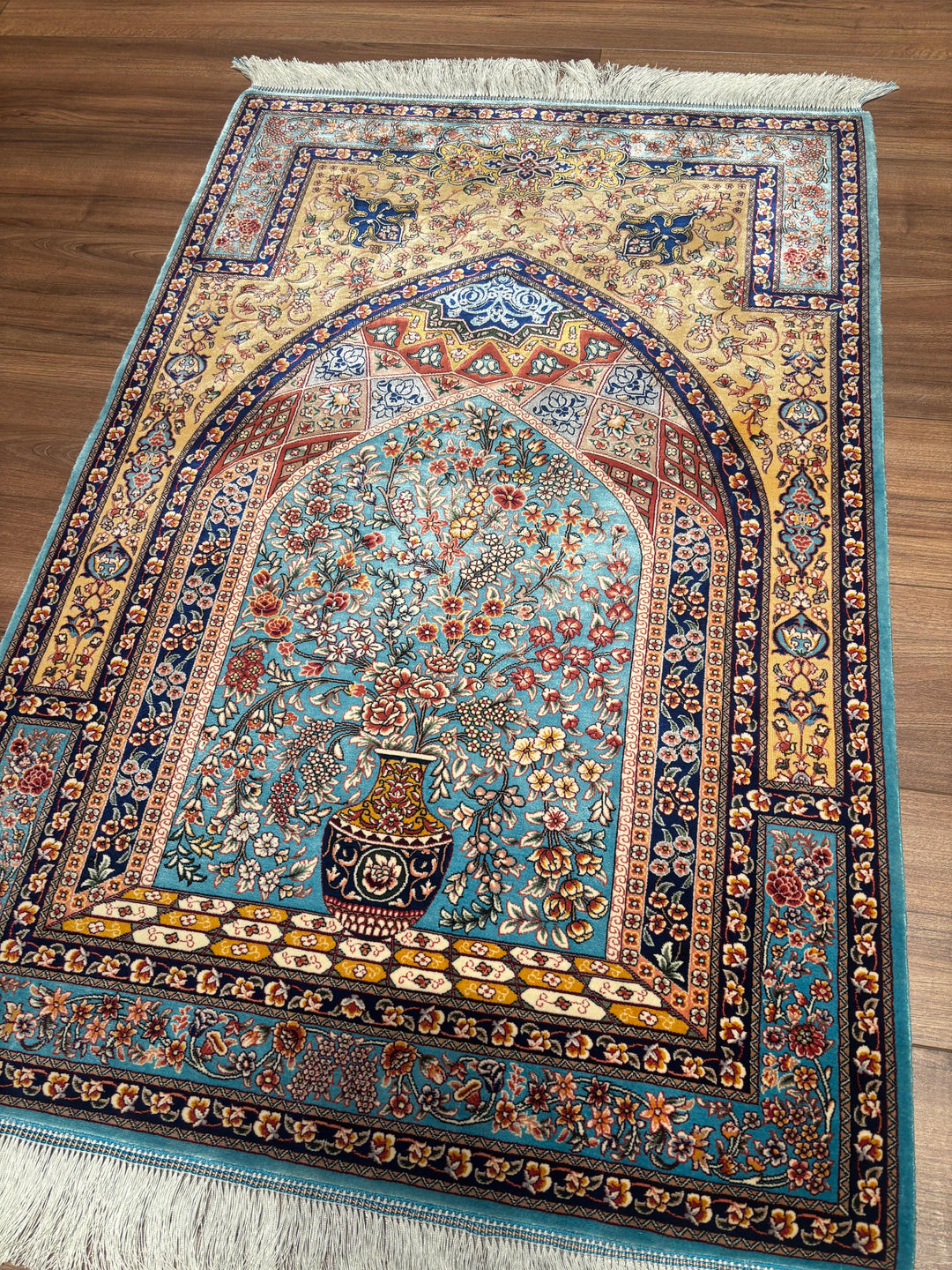 İran Turkuaz Seccade 0.80x120 0.96 Metrekare Namazlık - 2x4 ft