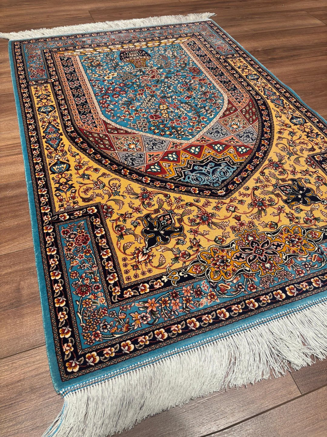 İran Turkuaz Seccade 0.80x120 0.96 Metrekare Namazlık - 2x4 ft