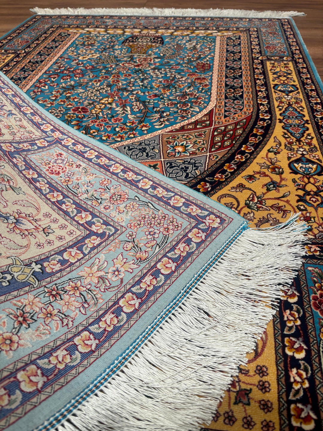 İran Turkuaz Seccade 0.80x120 0.96 Metrekare Namazlık - 2x4 ft