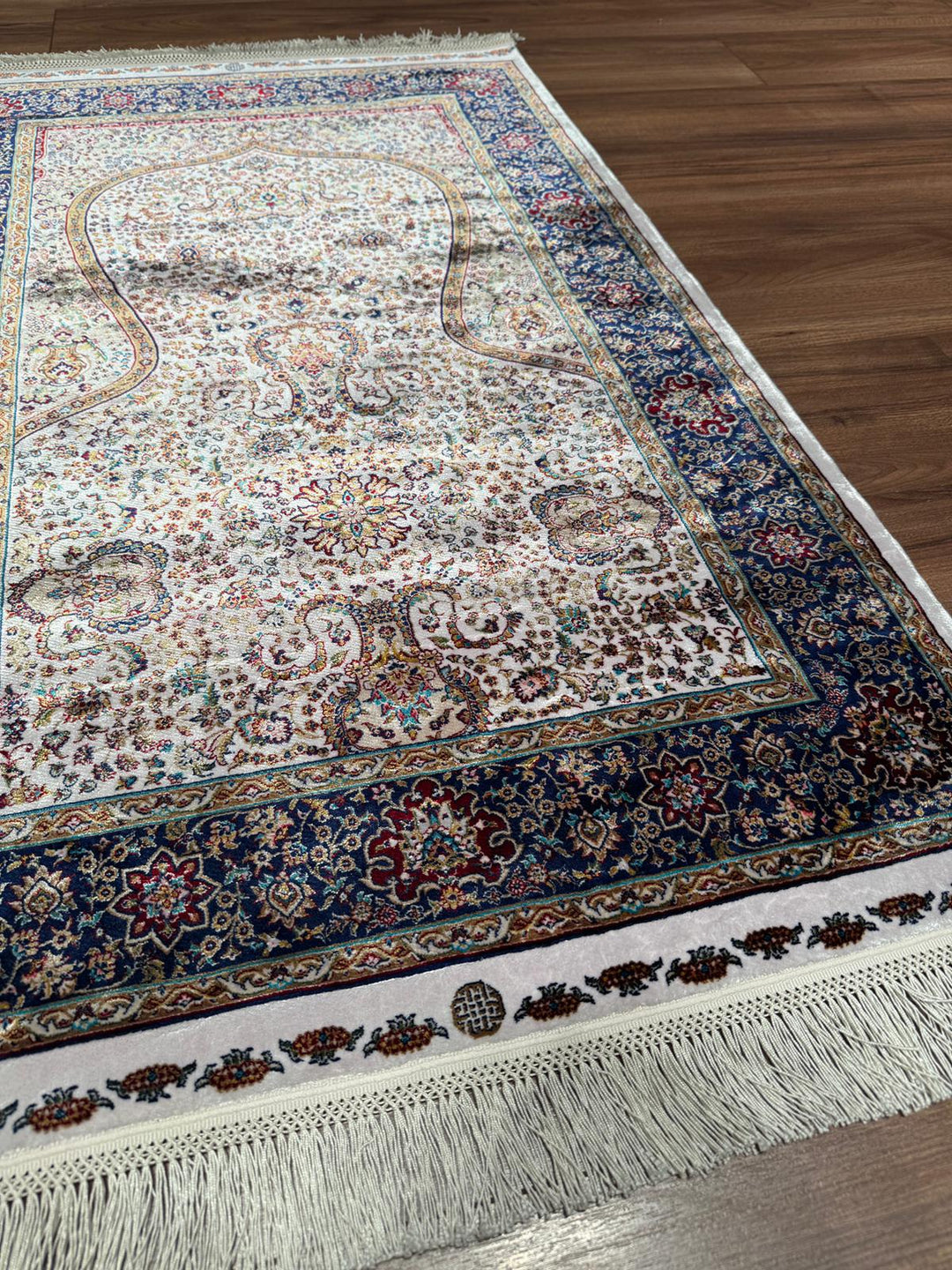İran Krem - Bej Seccade 0.80x125 1 Metrekare Namazlık - 2x4 ft