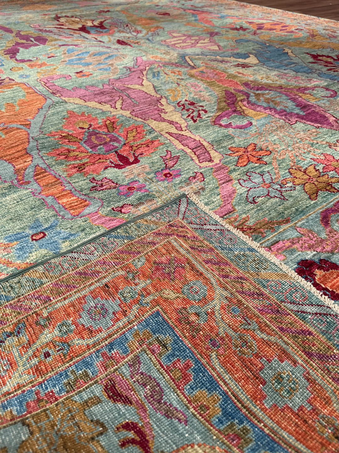 Selçuklu Orijinal El Dokuması Multi Kök Boya Yün Halı 276x367 10.13 Metrekare - 9x12 ft