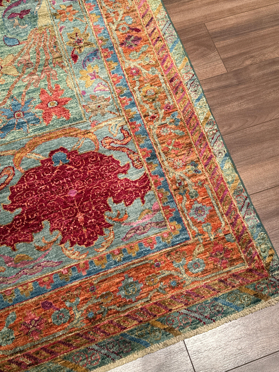 Selçuklu Orijinal El Dokuması Multi Kök Boya Yün Halı 276x367 10.13 Metrekare - 9x12 ft