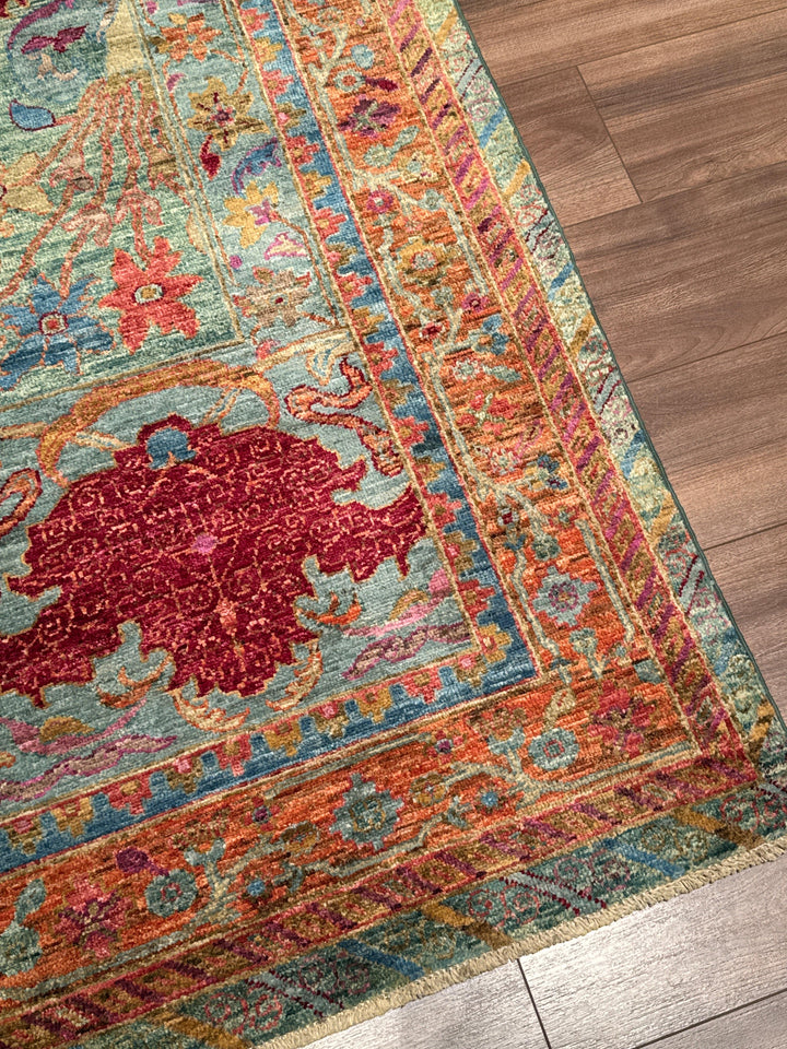 Selçuklu Orijinal El Dokuması Multi Kök Boya Yün Halı 276x367 10.13 Metrekare - 9x12 ft
