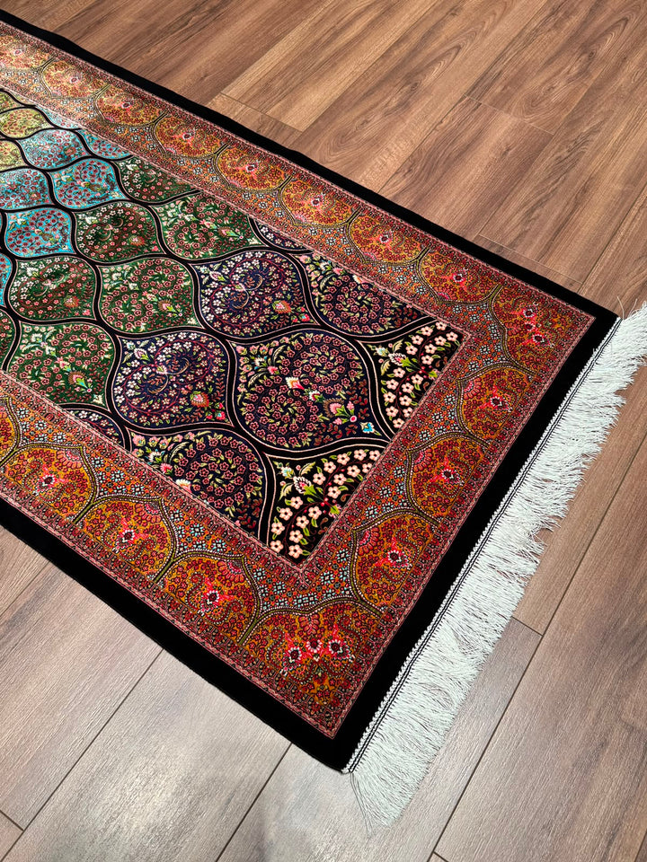 İran Gümbed Multi Modal İpeği Halı 0.80x300 2.4 Metrekare - 3x10 ft
