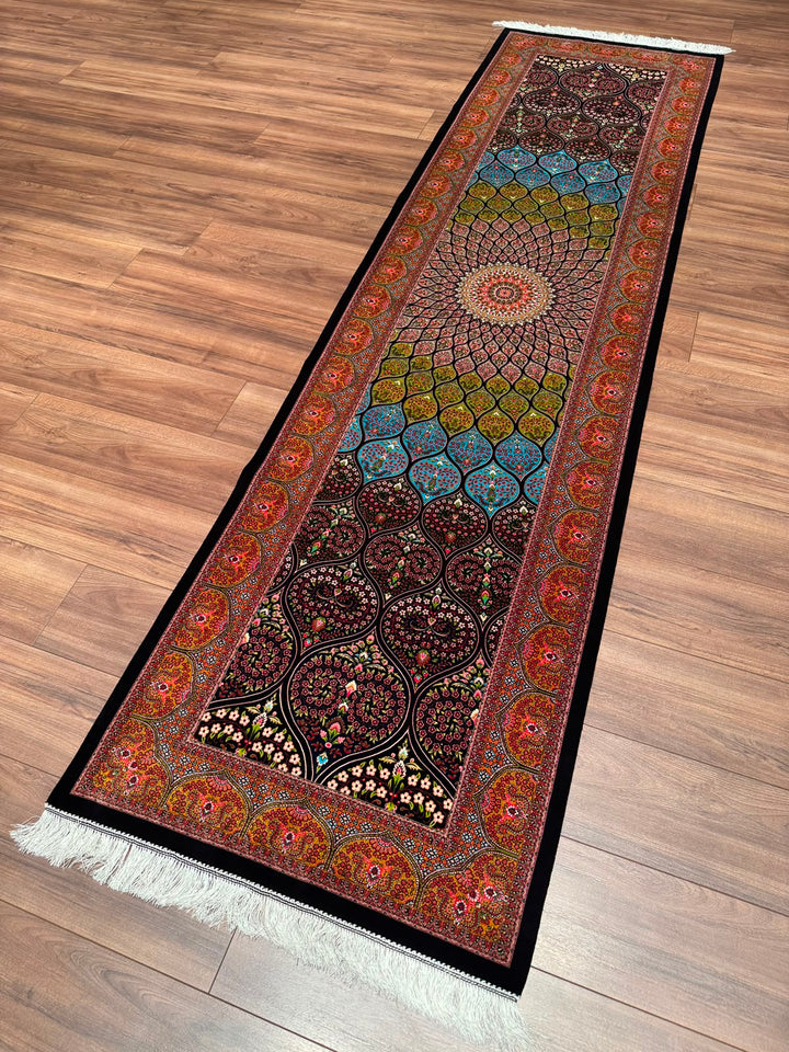 İran Gümbed Multi Modal İpeği Halı 0.80x300 2.4 Metrekare - 3x10 ft