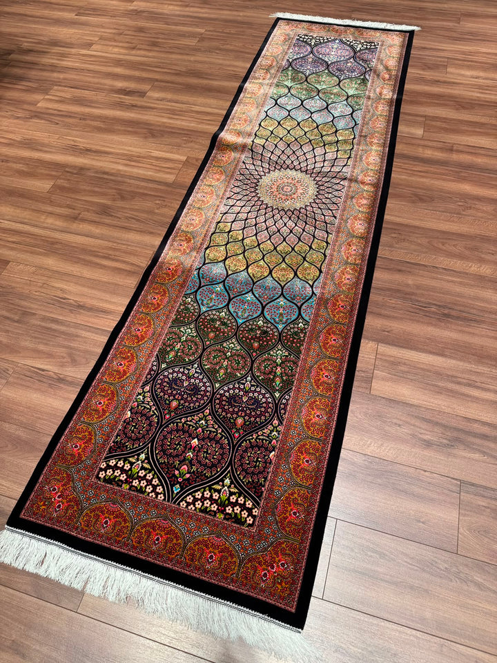 İran Gümbed Multi Modal İpeği Halı 0.80x300 2.4 Metrekare - 3x10 ft