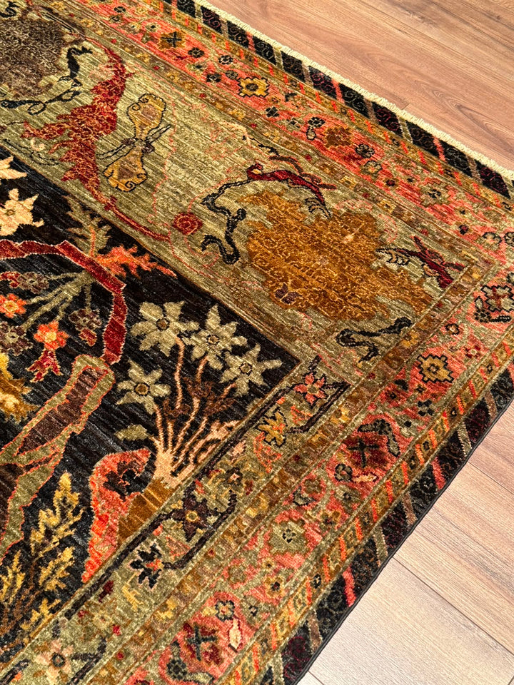 Selçuklu Orijinal El Dokuması Multi Kök Boya Yün Halı 246x298 7.33 Metrekare - 7x10 ft