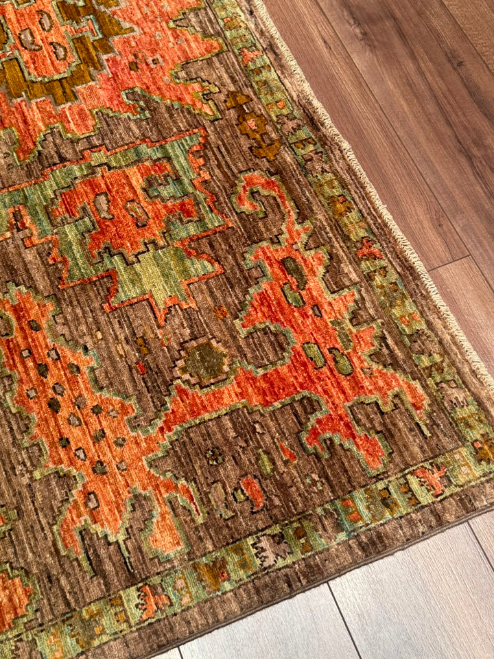 Selçuklu Orijinal El Dokuması Multi Kök Boya Yün Halı 245x302 7.40 Metrekare - 7x10 ft