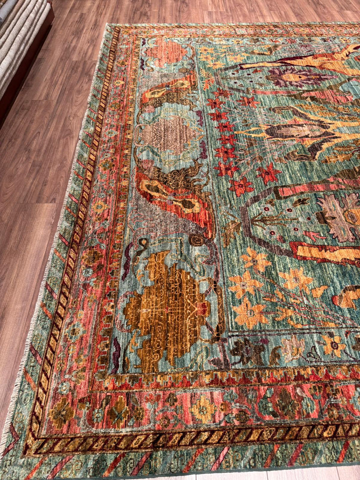 Selçuklu Orijinal El Dokuması Multi Kök Boya Yün Halı 302x418 12.62 Metrekare - 10x14 ft