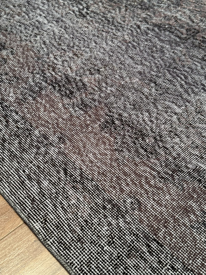 Orijinal Vintage Mor Gri Kök Boya Yün El Dokuma Halı 177x293 5.19 Metrekare - 6x8 ft