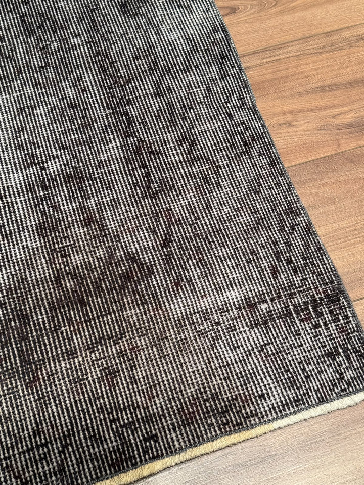 Orijinal Vintage Gri Kök Boya Yün El Dokuma Halı 185x283 5.23 Metrekare - 6x8 ft