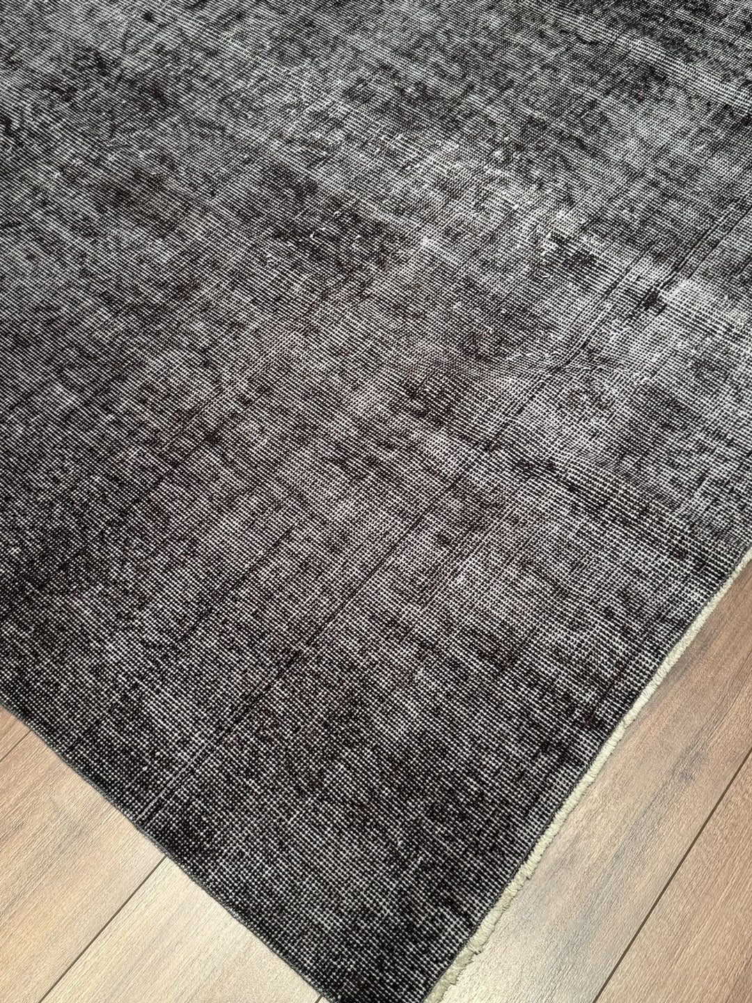 Orijinal Vintage Gri Kök Boya Yün El Dokuma Halı 185x283 5.23 Metrekare - 6x8 ft