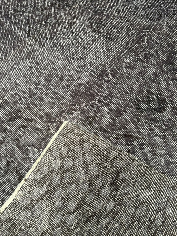Orijinal Vintage Gri Kök Boya Yün El Dokuma Halı 196x302 5.92 Metrekare - 7x10 ft
