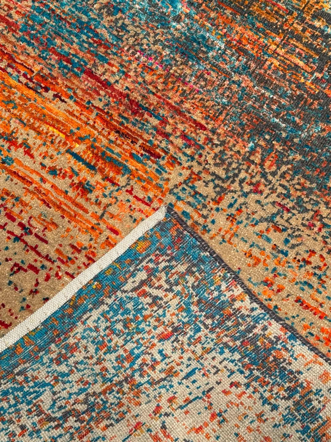 Oxidised Orijinal El Dokuması Multi Yün İpek Halı 272x363 9.87 Metrekare - 9x12 ft