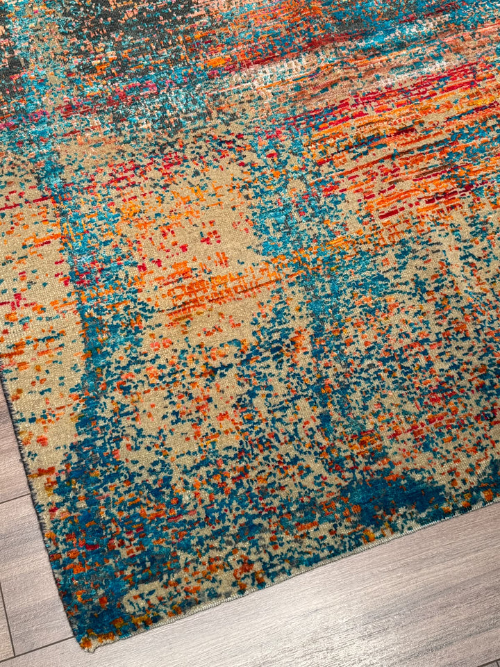 Oxidised Orijinal El Dokuması Multi Yün İpek Halı 272x363 9.87 Metrekare - 9x12 ft