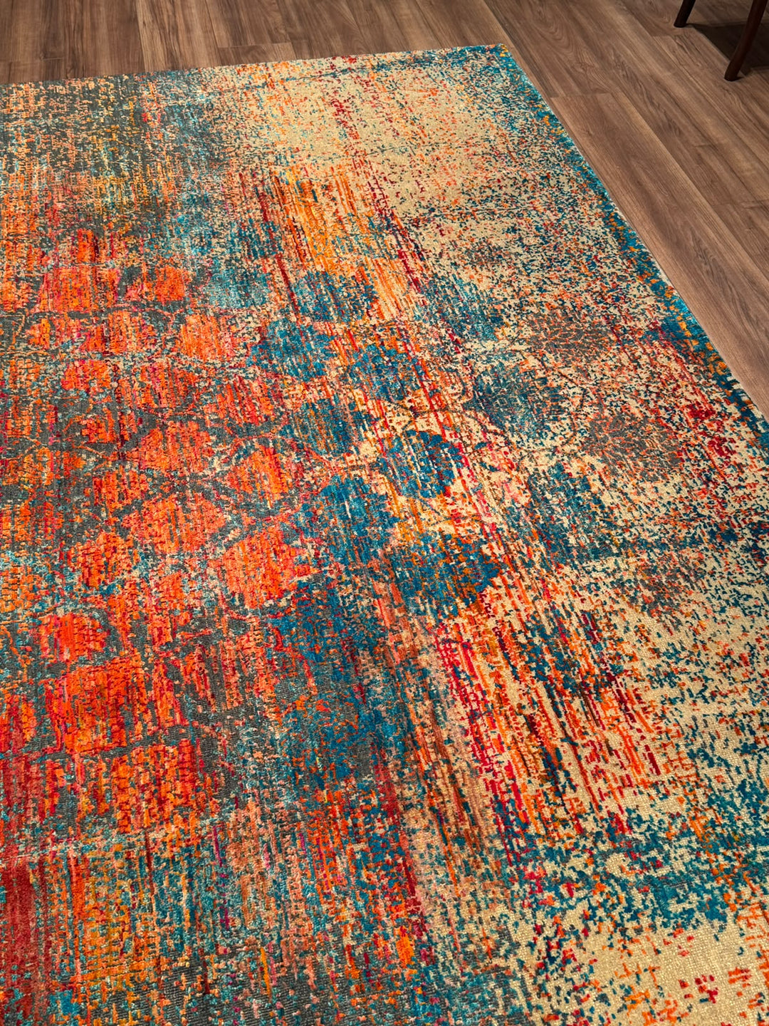 Oxidised Orijinal El Dokuması Multi Yün İpek Halı 272x363 9.87 Metrekare - 9x12 ft