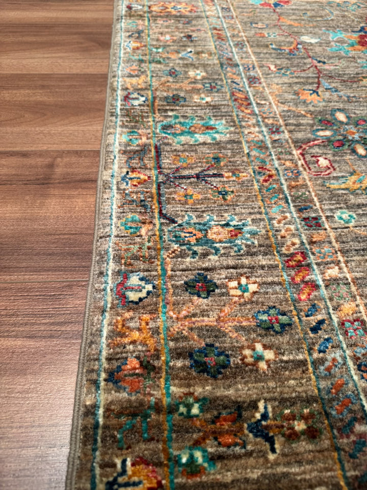 Sultani Binbirgece Orijinal El Dokuması Toprak Kök Boya Yün Halı 101x154 1.56 Metrekare - 3x5 ft