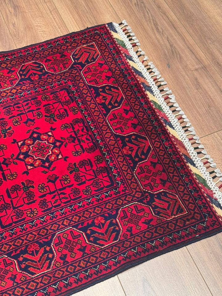 Afgan Halısı Hamyap Yolluk Orijinal El Dokuması Kök Boya Yün 0.82x301 2.47 Metrekare - 3x10 ft