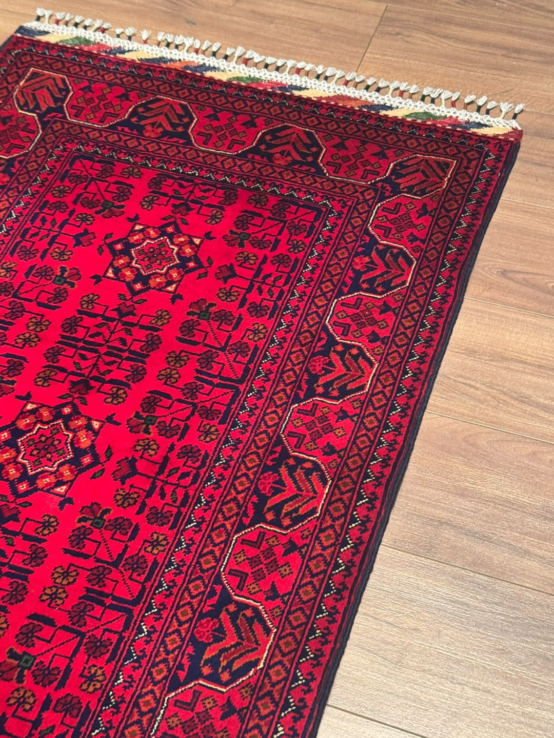 Afgan Halısı Hamyap Yolluk Orijinal El Dokuması Kök Boya Yün 0.82x301 2.47 Metrekare - 3x10 ft