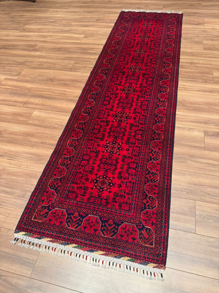 Afgan Halısı Hamyap Yolluk Orijinal El Dokuması Kök Boya Yün 0.82x301 2.47 Metrekare - 3x10 ft