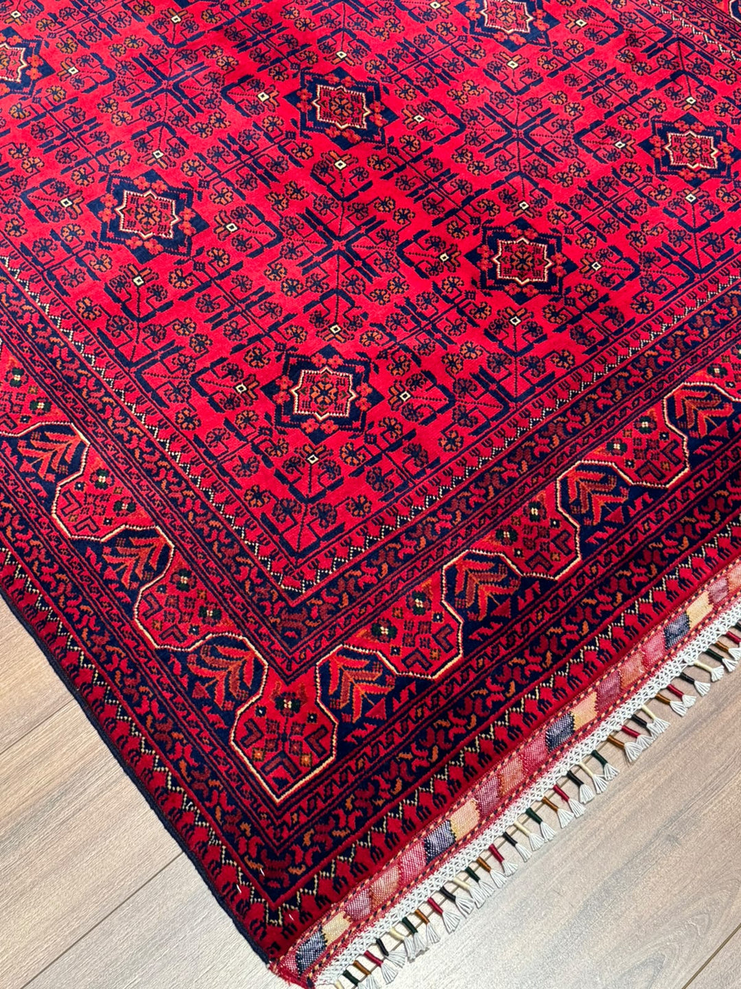 Afgan Halısı Hamyap Orijinal El Dokuması Kök Boya Yün 146x198 2.89 Metrekare - 5x7 ft