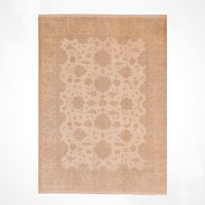 Oushak Rug Original Hand Woven Pastel Vegetable Dyed Wool Carpet 171x225 3.85 Square Meters - 6x8 ft