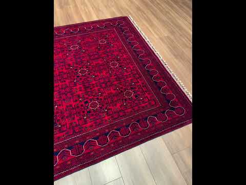 Afgan Halısı Hamyap Orijinal El Dokuması Kök Boya Yün 174x240 4.18 Metrekare - 5x7 ft