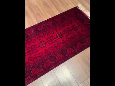 Afgan Halısı Yolluk Bilcik Orijinal El Dokuması Kök Boya Yün 0.81x300 2.43 Metrekare - 3x10 ft