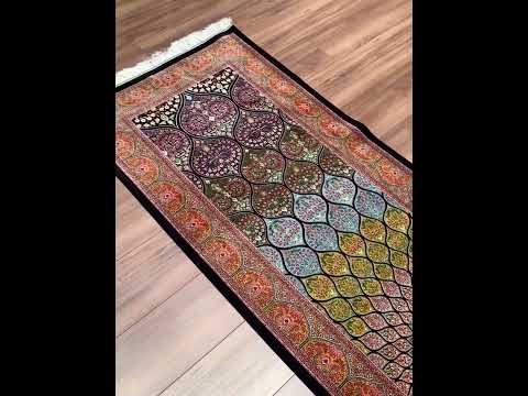 İran Gümbed Multi Modal İpeği Halı 0.80x300 2.4 Metrekare - 3x10 ft