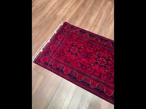 Afgan Halısı Hamyap Yolluk Orijinal El Dokuması Kök Boya Yün 0.78x200 1.56 Metrekare - 2x6 ft