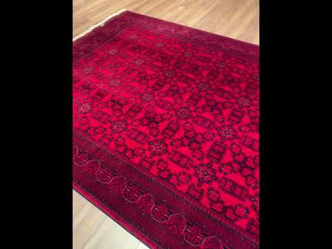 Afgan Halısı Bilcik Orijinal El Dokuması Kök Boya Yün 177x237 4.19 Metrekare - 6x8 ft