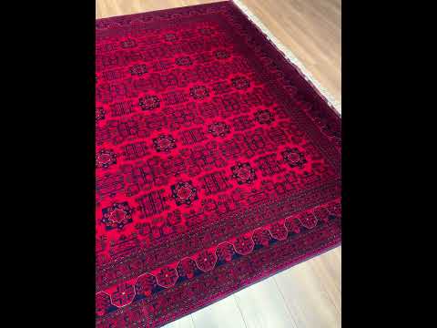 Afgan Halısı Bilcik Orijinal El Dokuması Kök Boya Yün 251x345 8.66 Metrekare - 8x12 ft