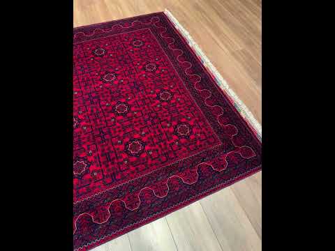 سجادة أفغانية بيليك أصلية منسوجة يدويًا صوف مصبوغ طبيعي 171x242 سم 4.14 متر مربع - 6x8 قدم