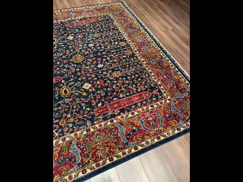سجادة حارس شجرة الحياة الأصلية منسوجة يدويًا من الصوف المصبوغ بعدة ألوان 249x314 7.82 متر مربع - 8x10 قدم