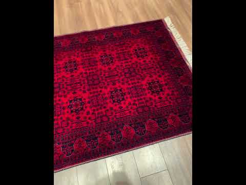 Afgan Halısı Bilcik Orijinal El Dokuması Kök Boya Yün 121x171 2.07 Metrekare - 3x5 ft