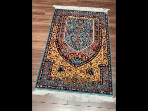 İran Turkuaz Seccade 0.80x120 0.96 Metrekare Namazlık - 2x4 ft