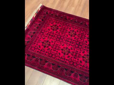 Afgan Halısı Bilcik Orijinal El Dokuması Kök Boya Yün 120x186 2.23 Metrekare - 3x5 ft
