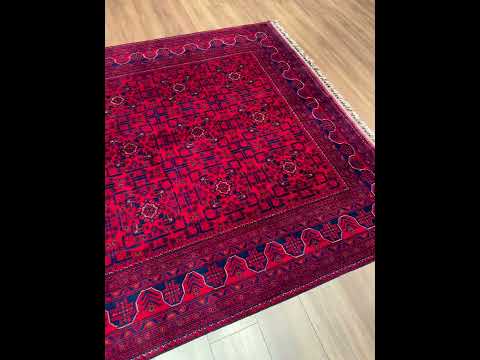 Afgan Halısı Hamyap Orijinal El Dokuması Kök Boya Yün 194x287 5.57 Metrekare - 6x9 ft