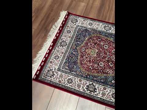 İran Bordo - Krem Seccade 0.80x125 1 Metrekare Namazlık - 2x4 ft