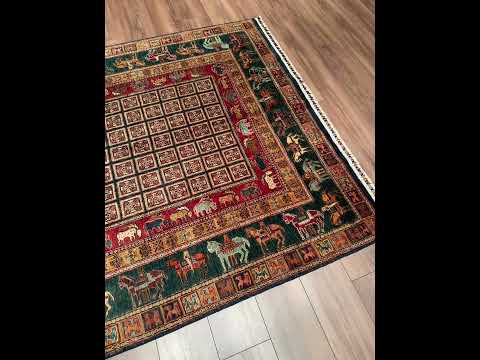 Pazyryk Original Hand-Woven Multi-Vegetable Dyed Wool Rug 168x264 4.44 Square Meters - 5x7 ft