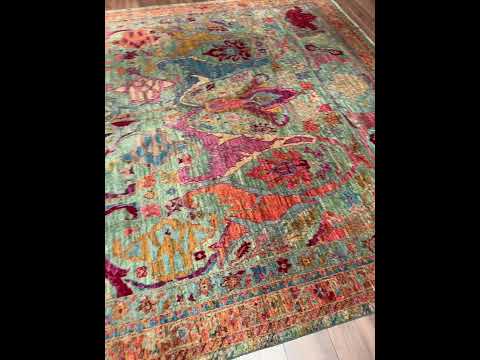 Selçuklu Orijinal El Dokuması Multi Kök Boya Yün Halı 276x367 10.13 Metrekare - 9x12 ft